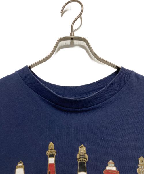 ALL SPORT（オールスポーツ）ALL SPORT (オールスポーツ) 90’s プリントTシャツ ネイビー サイズ:L（44）の古着・服飾アイテム