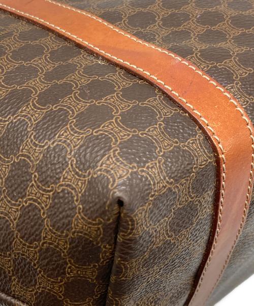 CELINE（セリーヌ）CELINE (セリーヌ) マカダム柄トートバッグ ブラウンの古着・服飾アイテム