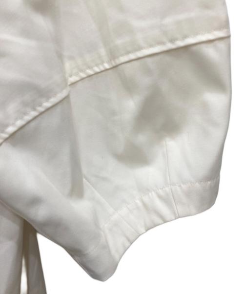 CADUNE（カデュネ）CADUNE (カデュネ) ノーカラー ハーフスリーブ ジャケット アイボリー サイズ:38の古着・服飾アイテム