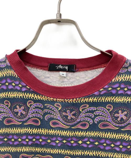 stussy（ステューシー）stussy (ステューシー) All-Over Pattern Pocket Tee マルチカラー サイズ:Sの古着・服飾アイテム