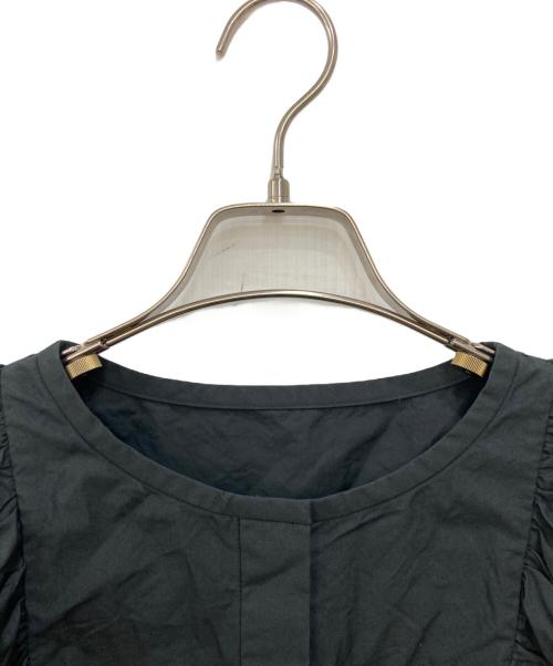 daisy lin for foxey（デイジーリン フォー フォクシー）DAISY LIN for FOXEY (デイジーリン フォー フォクシー) フリルノースリーブシャツ ブラック サイズ:38の古着・服飾アイテム