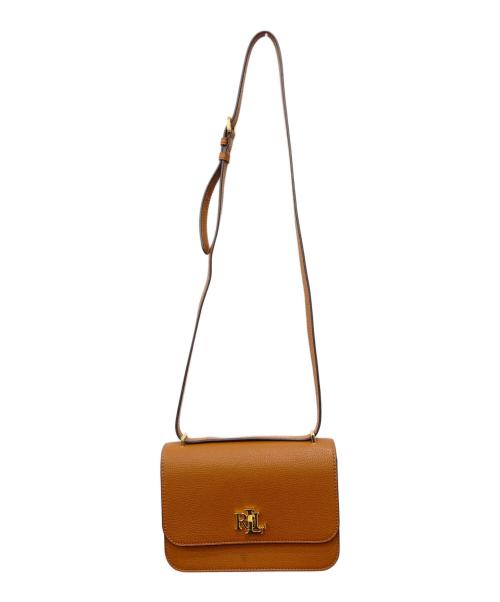 LAUREN RALPH LAUREN（ローレンラルフローレン）LAUREN RALPH LAUREN (ローレンラルフローレン) ペブルド レザー ミディアム Sophee バッグ ブラウンの古着・服飾アイテム