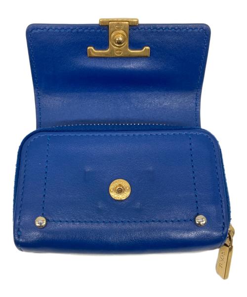 TOD'S（トッズ）TOD'S (トッズ) Tタイムレスミニウォレット ブルーの古着・服飾アイテム