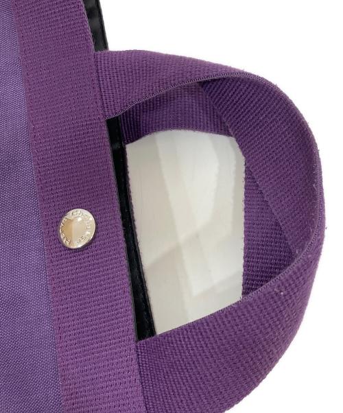 Herve Chapelier（エルベシャプリエ）Herve Chapelier (エルベシャプリエ) ミニ舟形トートバッグ パープルの古着・服飾アイテム