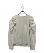 YORIヨリ）の古着「タックショルダーブラウス」｜アイボリー
