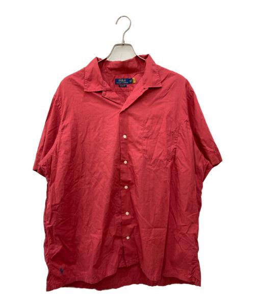 POLO RALPH LAUREN（ポロ・ラルフローレン）POLO RALPH LAUREN (ポロ・ラルフローレン) 開襟シャツ CLASSIC FIT レッド サイズ:XXLの古着・服飾アイテム