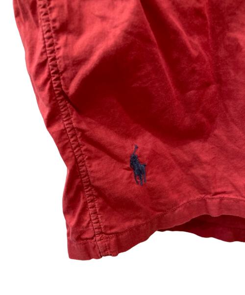 POLO RALPH LAUREN（ポロ・ラルフローレン）POLO RALPH LAUREN (ポロ・ラルフローレン) 開襟シャツ CLASSIC FIT レッド サイズ:XXLの古着・服飾アイテム