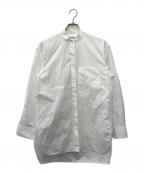 JIL SANDERジルサンダー）の古着「バンドカラーロングシャツ」｜ホワイト