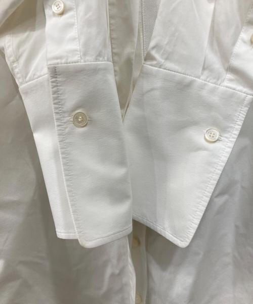 CELINE（セリーヌ）CELINE (セリーヌ) バンドカラータキシードシャツ ホワイト サイズ:40の古着・服飾アイテム