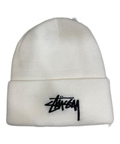 NIKE（ナイキ）NIKE (ナイキ) stussy (ステューシー) Cuff Beanie ホワイト 未使用品の古着・服飾アイテム