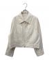 SALON adam et rope'（サロンアダムエロペ）の古着「ビンテージライクジップブルゾン」｜アイボリー