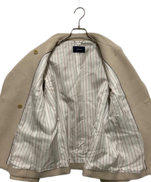 NEWYORKER（ニューヨーカー）NEWYORKER (ニューヨーカー) ウールシルク混ハーフコート ベージュ サイズ:SIZE 11ARの古着・服飾アイテム