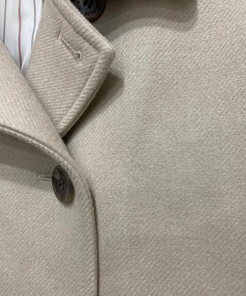 NEWYORKER（ニューヨーカー）NEWYORKER (ニューヨーカー) ウールシルク混ハーフコート ベージュ サイズ:SIZE 11ARの古着・服飾アイテム