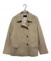 NEWYORKER（ニューヨーカー）の古着「ウールシルク混ハーフコート」｜ベージュ