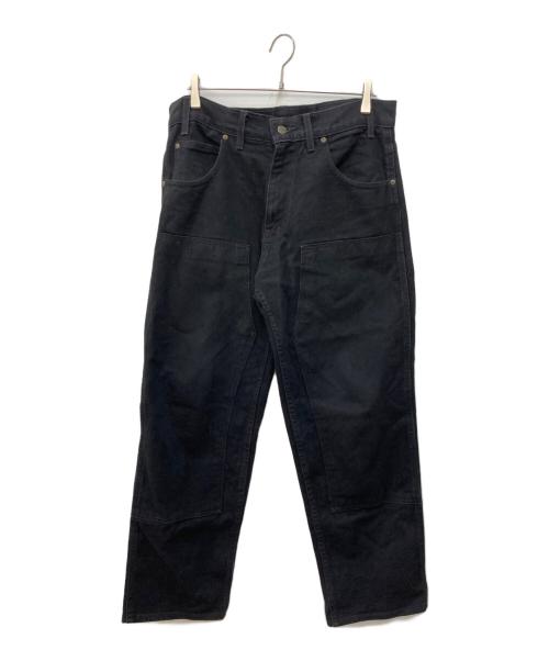 prison blue（プリズンブルー）prison blue (プリズンブルー) ダブルニーパンツ ブラック サイズ:SIZE W34の古着・服飾アイテム