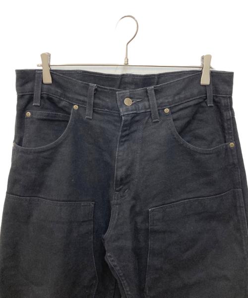 prison blue（プリズンブルー）prison blue (プリズンブルー) ダブルニーパンツ ブラック サイズ:SIZE W34の古着・服飾アイテム