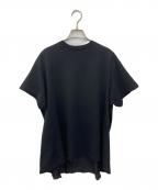 MM6 Maison Margielaエムエムシックスメゾンマルジェラ）の古着「半袖カットソー」｜ブラック