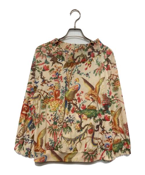 VIVIENNE TAM（ヴィヴィアンタム）VIVIENNE TAM (ヴィヴィアンタム) 総柄ブラウス ベージュ サイズ:2の古着・服飾アイテム