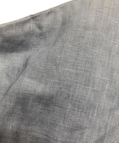 BEARDSLEY（ビアズリー）BEARDSLEY (ビアズリー) 裾レースリネンブラウス スカイブルー サイズ:Fの古着・服飾アイテム