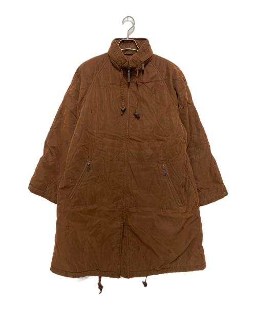 Burberry's（バーバリー）Burberry's (バーバリーズ) 刺繍中綿コート ブラウン サイズ:SIZE 7の古着・服飾アイテム