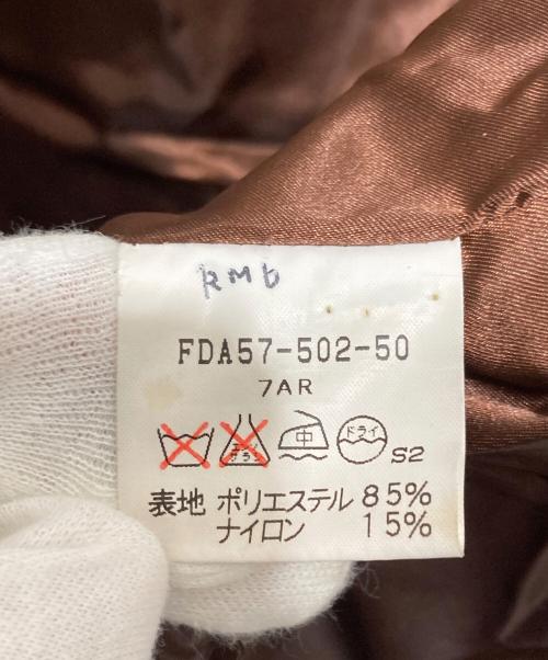 Burberry's（バーバリー）Burberry's (バーバリーズ) 刺繍中綿コート ブラウン サイズ:SIZE 7の古着・服飾アイテム