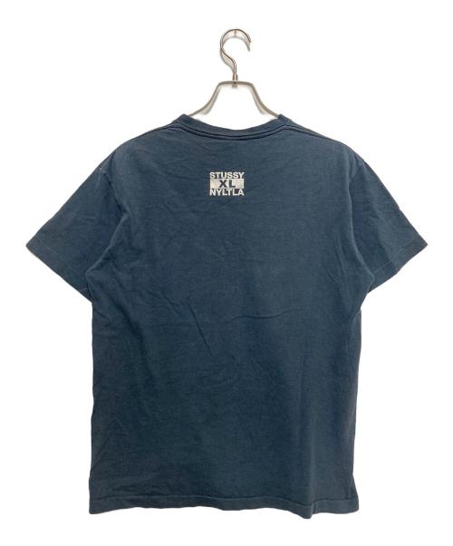 stussy（ステューシー）stussy (ステューシー) プリントTシャツ ネイビー サイズ:Mの古着・服飾アイテム