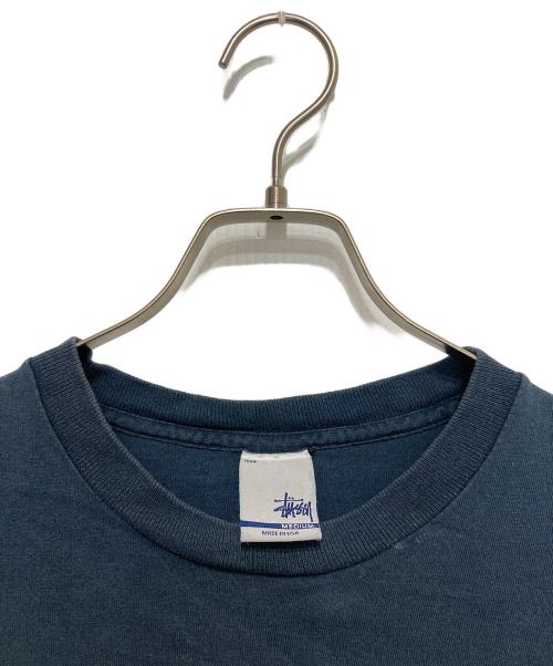stussy（ステューシー）stussy (ステューシー) プリントTシャツ ネイビー サイズ:Mの古着・服飾アイテム