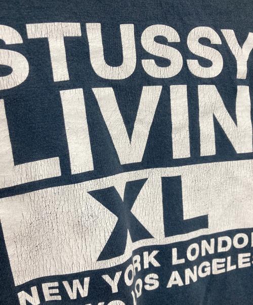 stussy（ステューシー）stussy (ステューシー) プリントTシャツ ネイビー サイズ:Mの古着・服飾アイテム