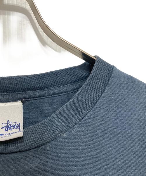 stussy（ステューシー）stussy (ステューシー) プリントTシャツ ネイビー サイズ:Mの古着・服飾アイテム