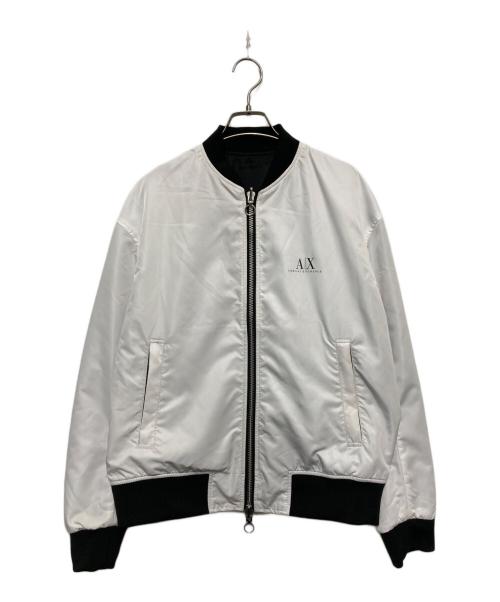 ARMANI EXCHANGE（アルマーニ エクスチェンジ）ARMANI EXCHANGE (アルマーニ エクスチェンジ) リバーシブルジャケット ブラック×ホワイト サイズ:Sの古着・服飾アイテム