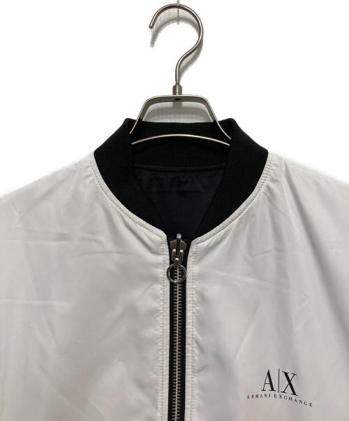 ARMANI EXCHANGE（アルマーニ エクスチェンジ）ARMANI EXCHANGE (アルマーニ エクスチェンジ) リバーシブルジャケット ブラック×ホワイト サイズ:Sの古着・服飾アイテム