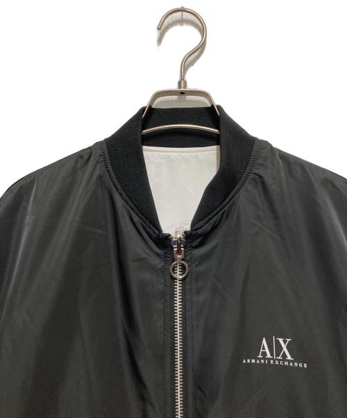 ARMANI EXCHANGE（アルマーニ エクスチェンジ）ARMANI EXCHANGE (アルマーニ エクスチェンジ) リバーシブルジャケット ブラック×ホワイト サイズ:Sの古着・服飾アイテム