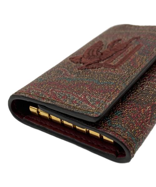 ETRO（エトロ）ETRO (エトロ) ペガソペイズリーキーケース ブラウンの古着・服飾アイテム