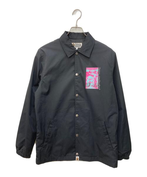 A BATHING APE（ア ベイシング エイプ）A BATHING APE (ア ベイシング エイプ) コーチジャケット ブラック サイズ:Sの古着・服飾アイテム