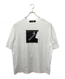 GROUND Y（グラウンドワイ）の古着「パッチワークデザインTシャツ」｜ホワイト