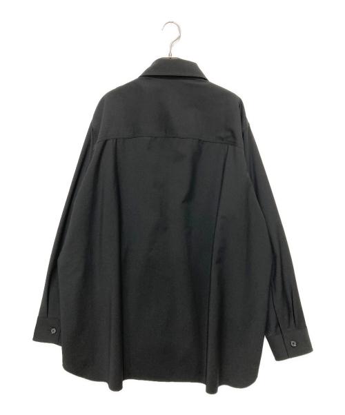 STERNBERG（スタンバーグ）STERNBERG (スタンバーグ) ウールトロミリタリーシャツジャケット ブラック サイズ:Mの古着・服飾アイテム