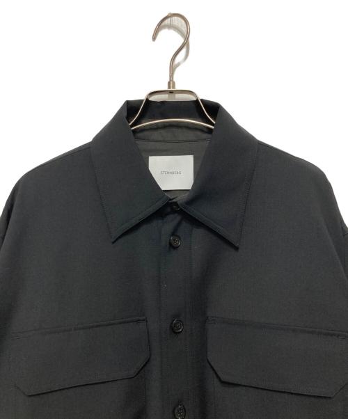 STERNBERG（スタンバーグ）STERNBERG (スタンバーグ) ウールトロミリタリーシャツジャケット ブラック サイズ:Mの古着・服飾アイテム