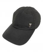 AMI PARISアミ パリス）の古着「キャップ」｜ブラック