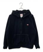 DANTONダントン）の古着「FLEECE ZIP PARKA」｜ブラック