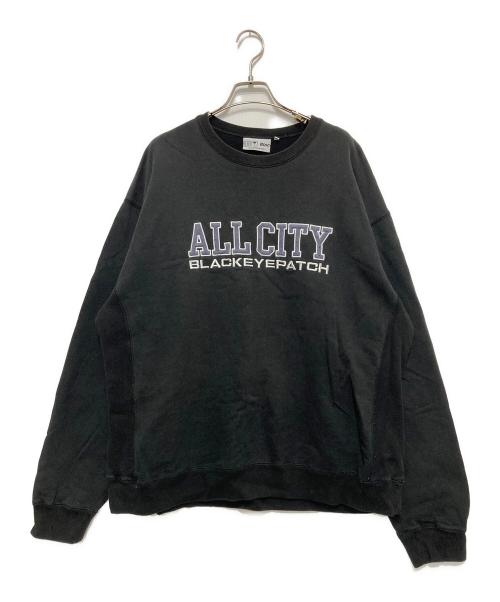 BlackEyePatch（ブラックアイパッチ）BlackEyePatch (ブラックアイパッチ) ALL CITY SWEAT ブラック サイズ:XLの古着・服飾アイテム