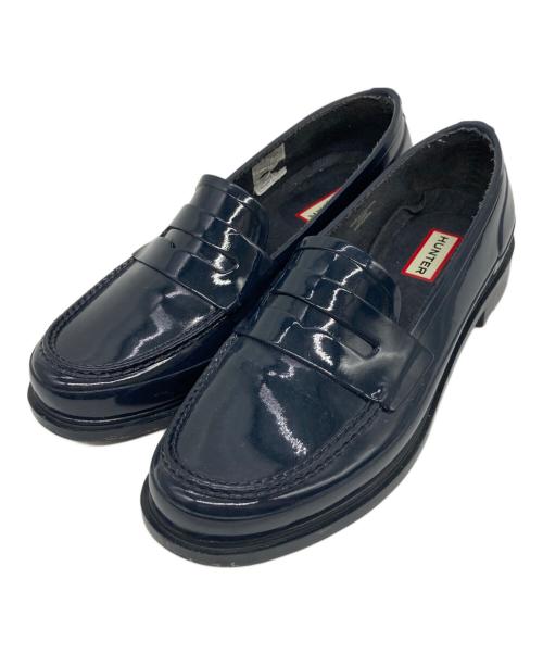 HUNTER（ハンター）HUNTER (ハンター) コインローファー ネイビー サイズ:SIZE UK6の古着・服飾アイテム