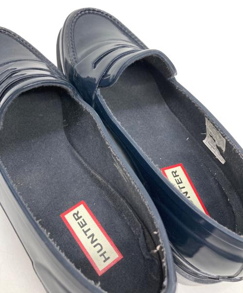 HUNTER（ハンター）HUNTER (ハンター) コインローファー ネイビー サイズ:SIZE UK6の古着・服飾アイテム