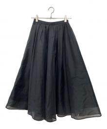 CELFORD（セルフォード）の古着「シアーフレアスカート」｜ブラック