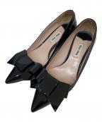 MIU MIUミュウミュウ）の古着「ヒールパンプス」｜ブラック