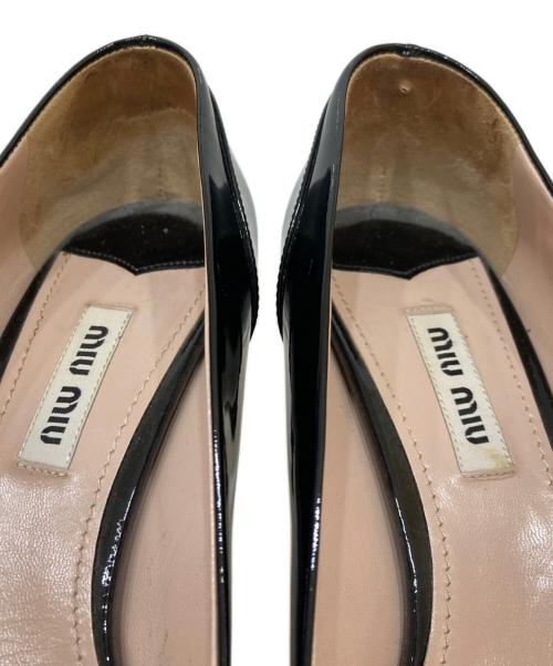 MIU MIU（ミュウミュウ）MIU MIU (ミュウミュウ) ヒールパンプス ブラック サイズ:23.5㎝の古着・服飾アイテム