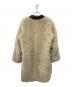 THROW (スロー) ボアコート ベージュ サイズ:1：5000円
