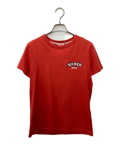 KENZO（ケンゾー）KENZO (ケンゾー) エンブロイダリー コットン Tシャツ レッド サイズ:Ｍの古着・服飾アイテム