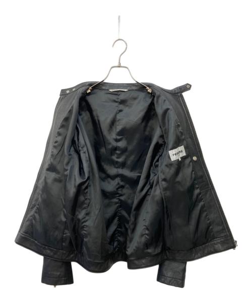 renoma HOMME（レノマオム）renoma HOMME (レノマオム) ラムレザーシングルライダースジャケット ブラック サイズ:不明の古着・服飾アイテム