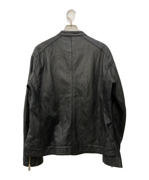 renoma HOMME（レノマオム）renoma HOMME (レノマオム) ラムレザーシングルライダースジャケット ブラック サイズ:不明の古着・服飾アイテム