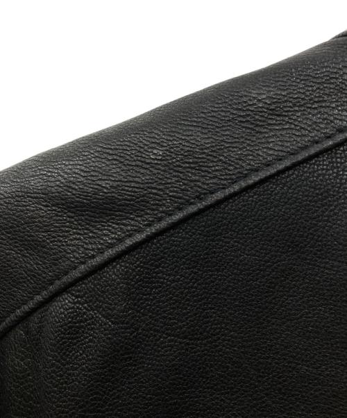 renoma HOMME（レノマオム）renoma HOMME (レノマオム) ラムレザーシングルライダースジャケット ブラック サイズ:不明の古着・服飾アイテム